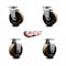 Service Caster 4'' High Temp Phenolic Caster Set with Bronze Bearings 2 Swivel 2 Rigid, 4PK SCC-20S420-PHBZHT-2-R-2 - alternate 6